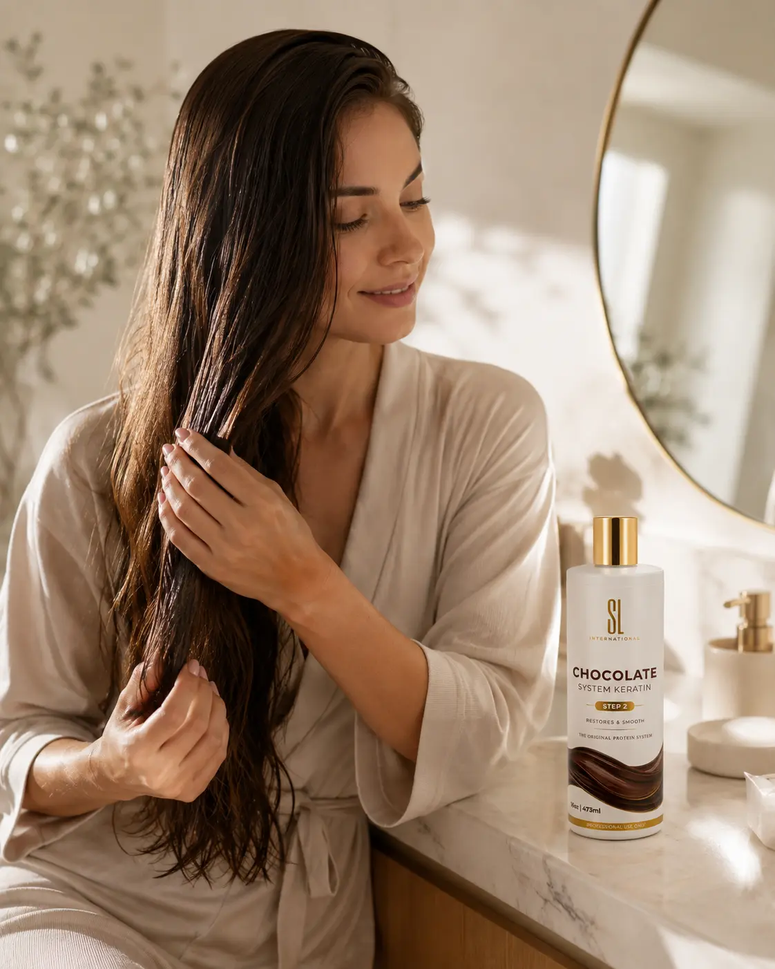 Professional keratin kit Step 2 - restoring and smoothing system