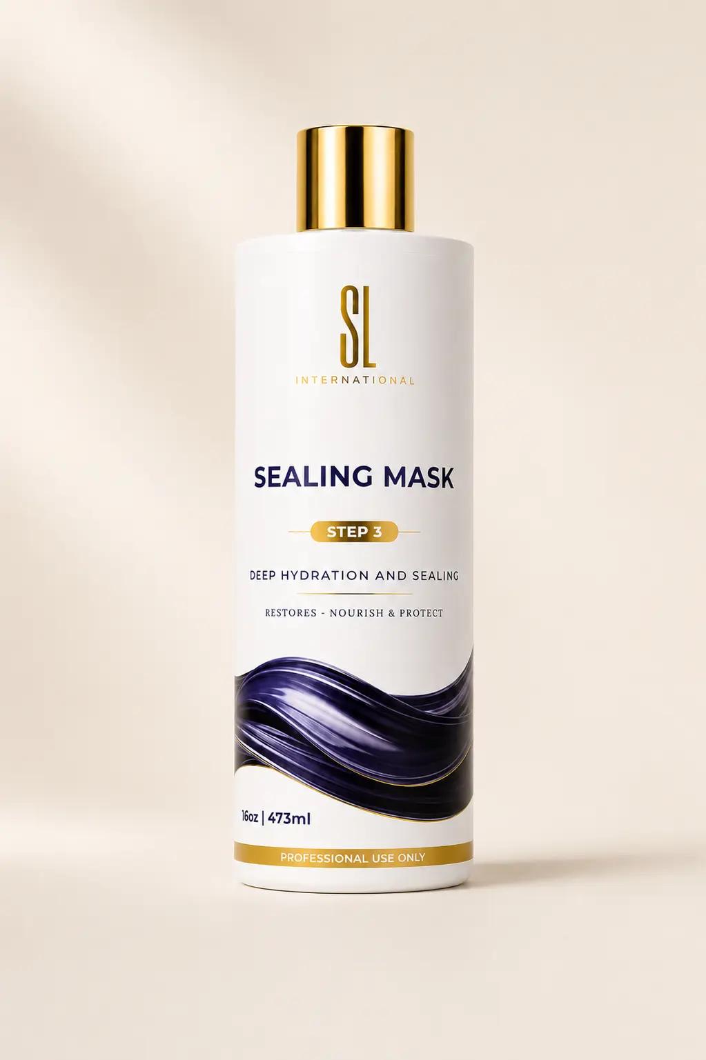 Professional sealing and hydrating mask by SL International, restores and protects hair