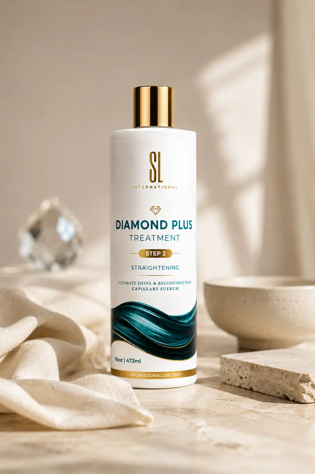 Diamond Plus Capillary Suerum bottle, Step 2 of the SL International professional system